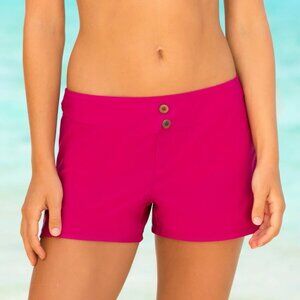 Hapari Raspberry Pink Swim Cover-up Board Shorts Size Small NEW!